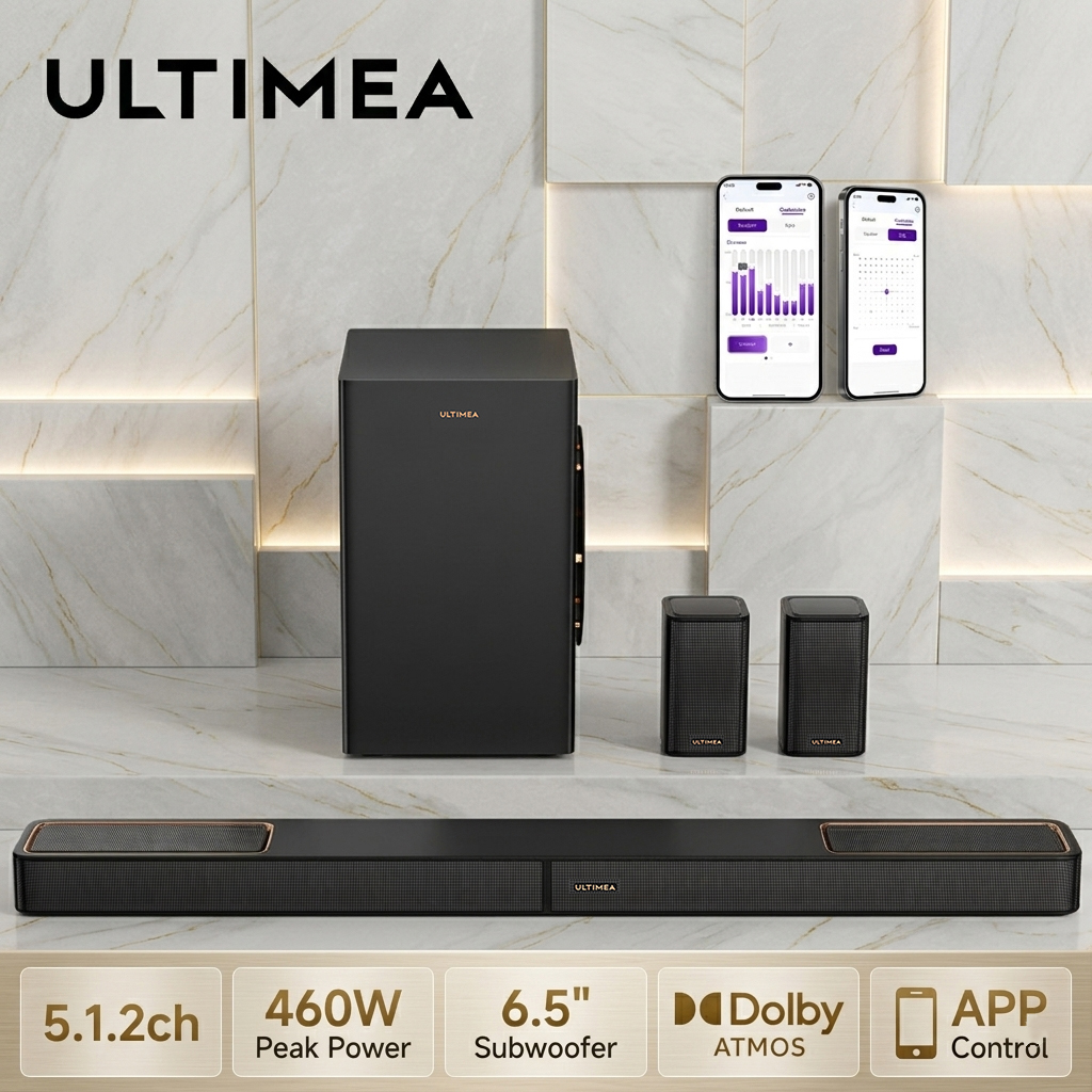 Home Cinema Dolby Atmos - ULTIMEA Skywave F40 Boom 5.1.2ch Soundbar