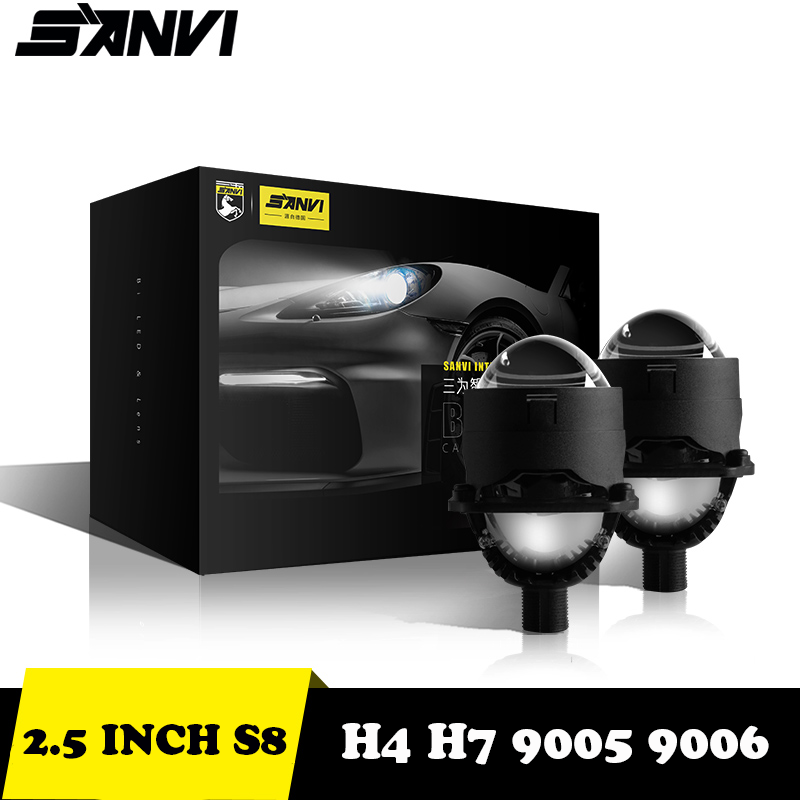 Projector Lamp Replacement - SANVI 2.5 Inch S8 Bi LED