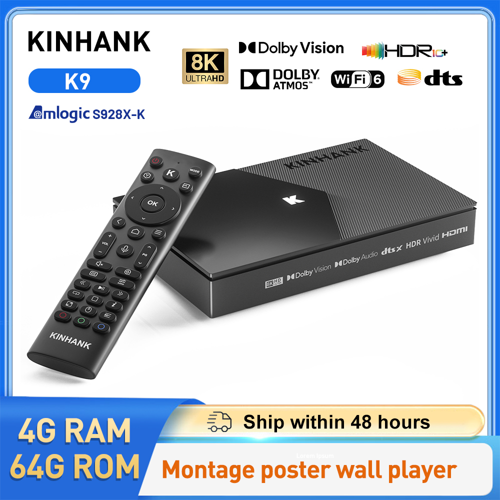 Home Cinema Dolby Atmos - KINHANK K9 Android TV Box 8K