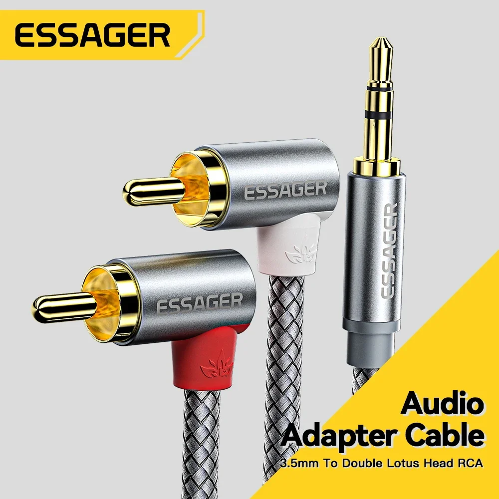 Home Cinema Sound System - Essager 90 ° Angle RCA Audio