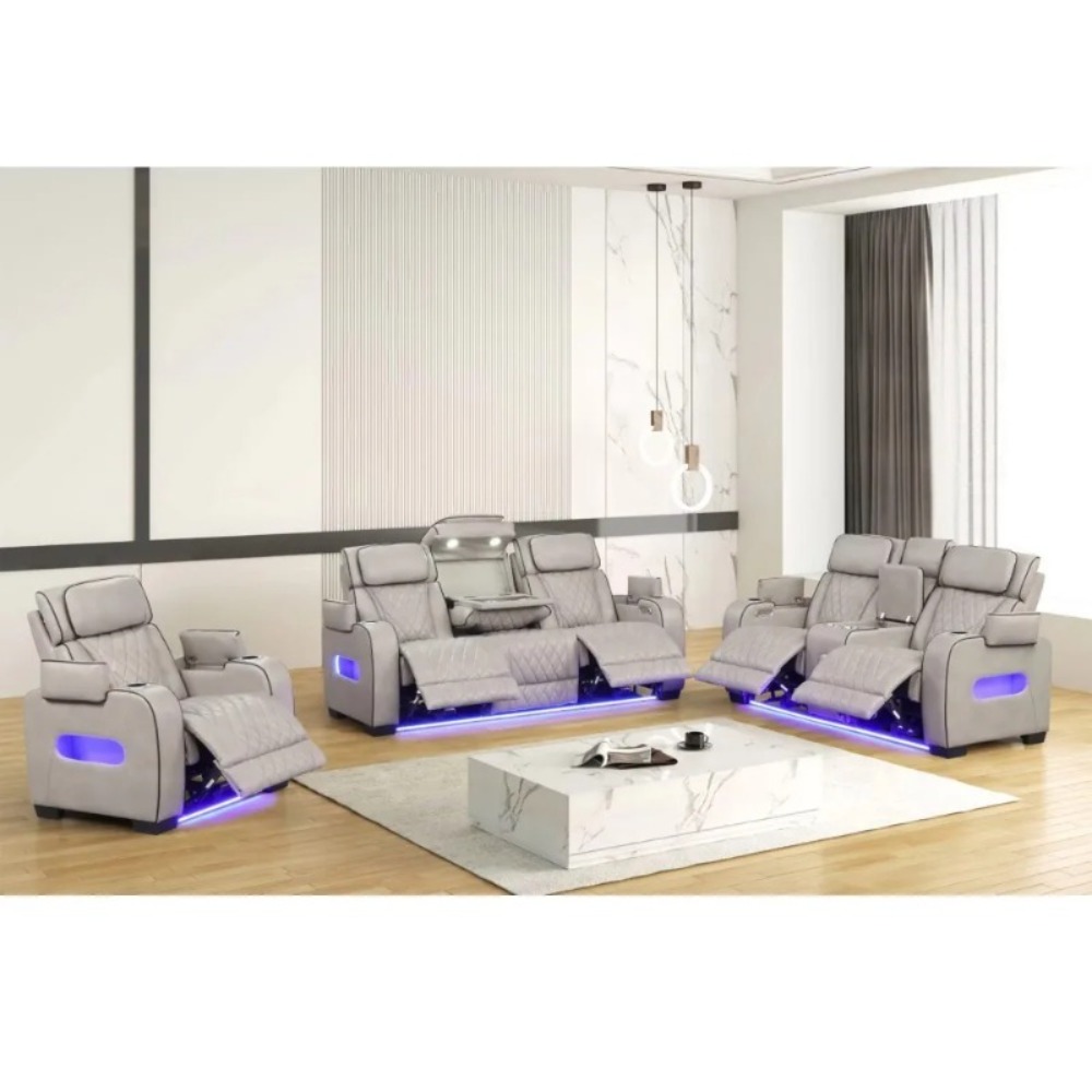Home Cinema Rack - Electric Recliner Chair PU Leather Ergonomic