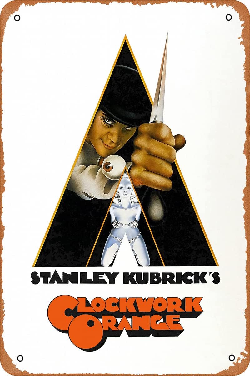 Home Cinema Decor - A Clockwork Orange Movie Poster Retro
