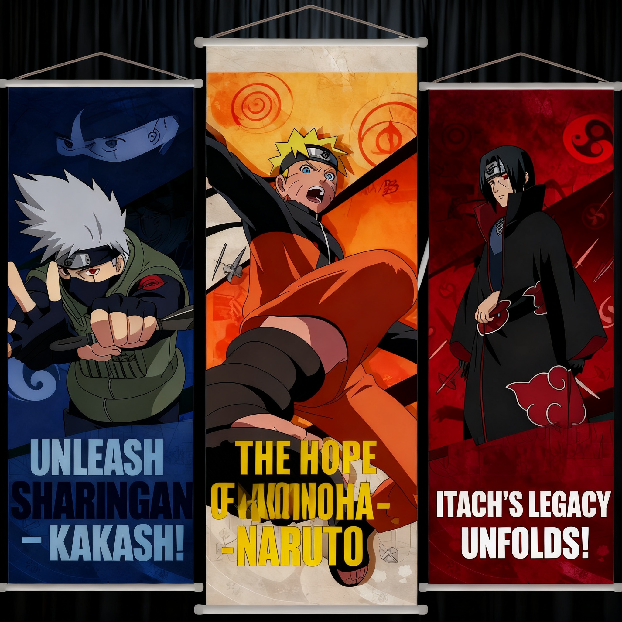 Home Cinema Decor - Naruto Anime Uzumaki Long Scroll Wall