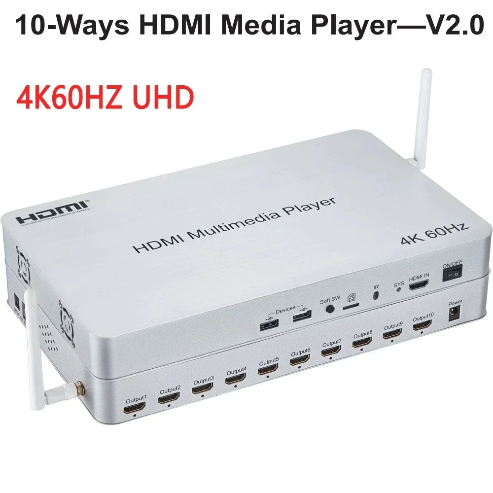 4K 60Hz 10 Channel HDMI Multim - 4K Media Player recensione e prezzo