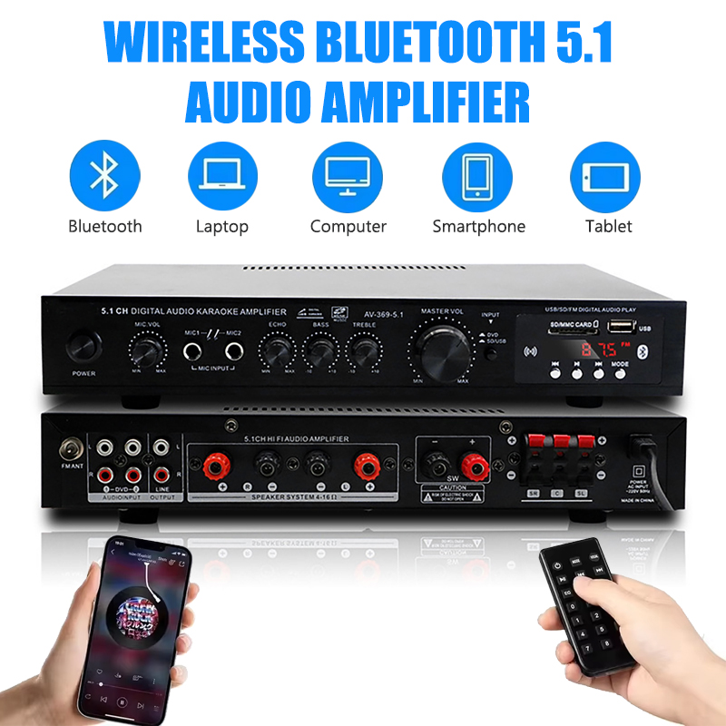 High Power Amplifier AV-369BT  - Home Cinema Onkyo 5.1 recensione e prezzo