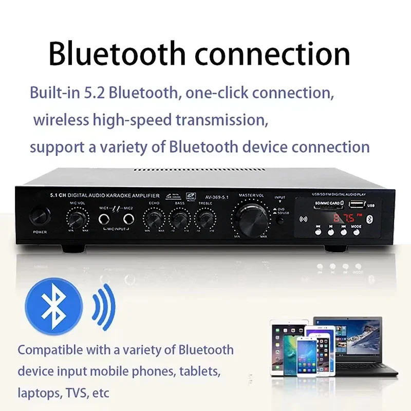 High Power Amplifier AV-369BT  - Home Cinema Onkyo 5.1 recensione e prezzo