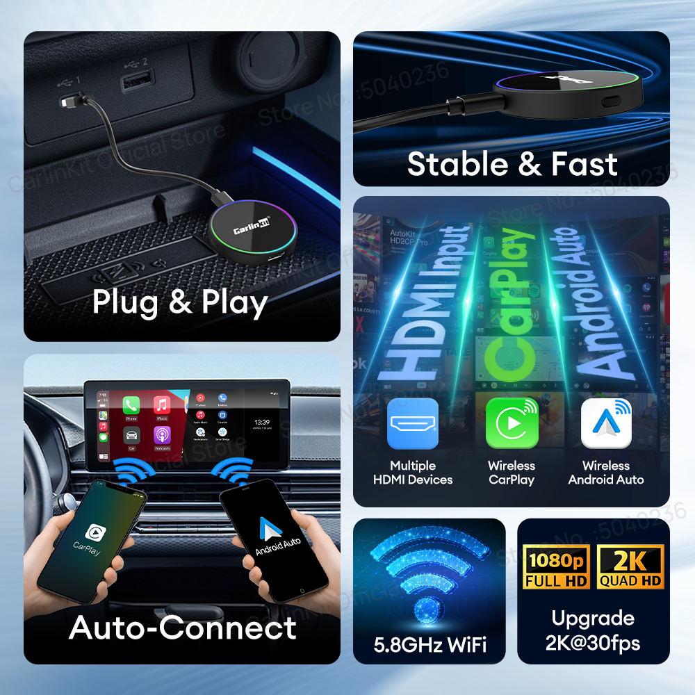 HD2CP Pro  CarlinKit Wireless  - Smart Tv Stick recensione e prezzo