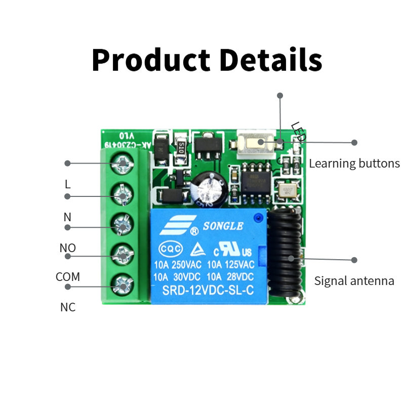 433MHz DIY Wireless Switch DC  - Home Cinema Diy recensione e prezzo