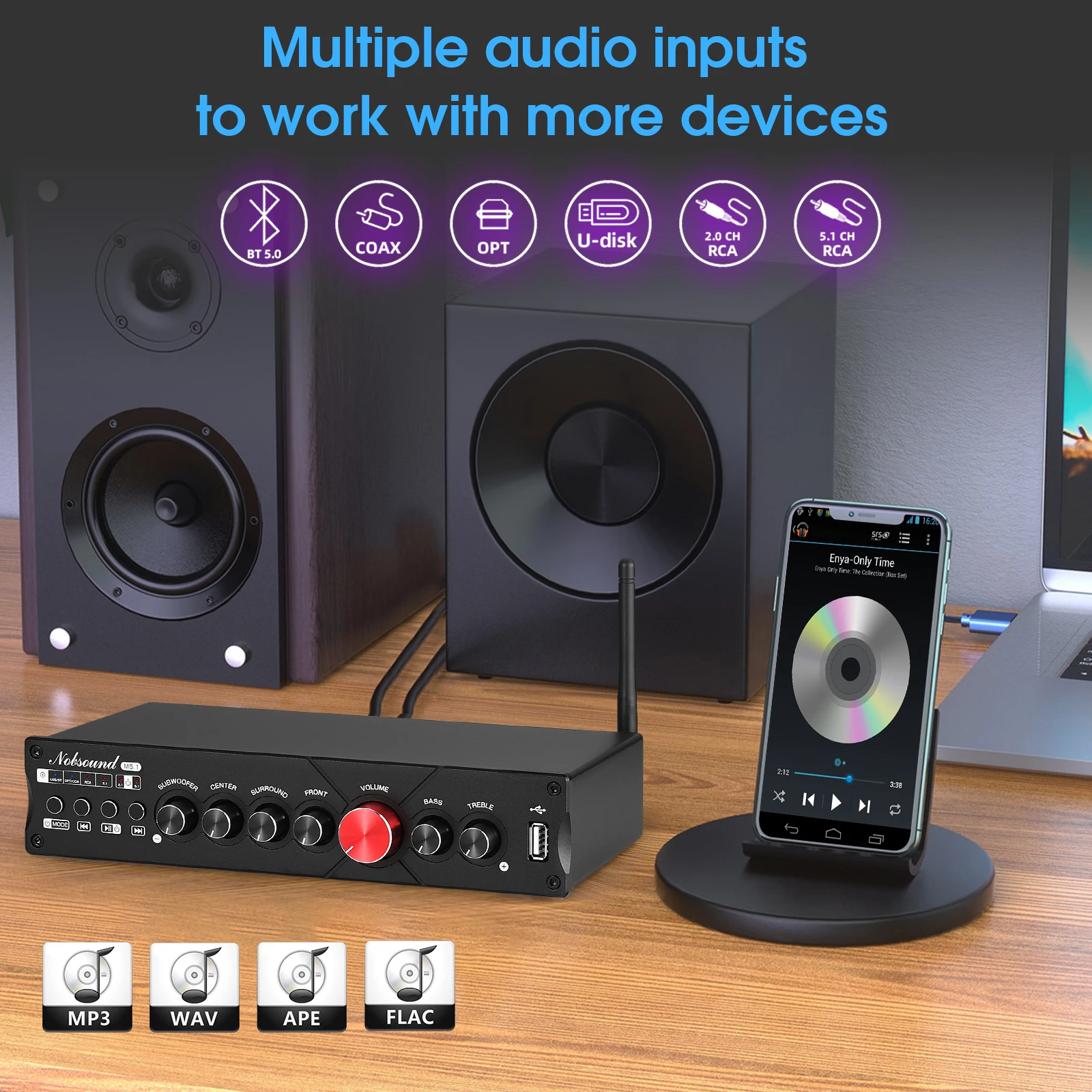 Nobsound M5.1 Digital Bluetoot - Home Cinema Onkyo 5.1 recensione e prezzo