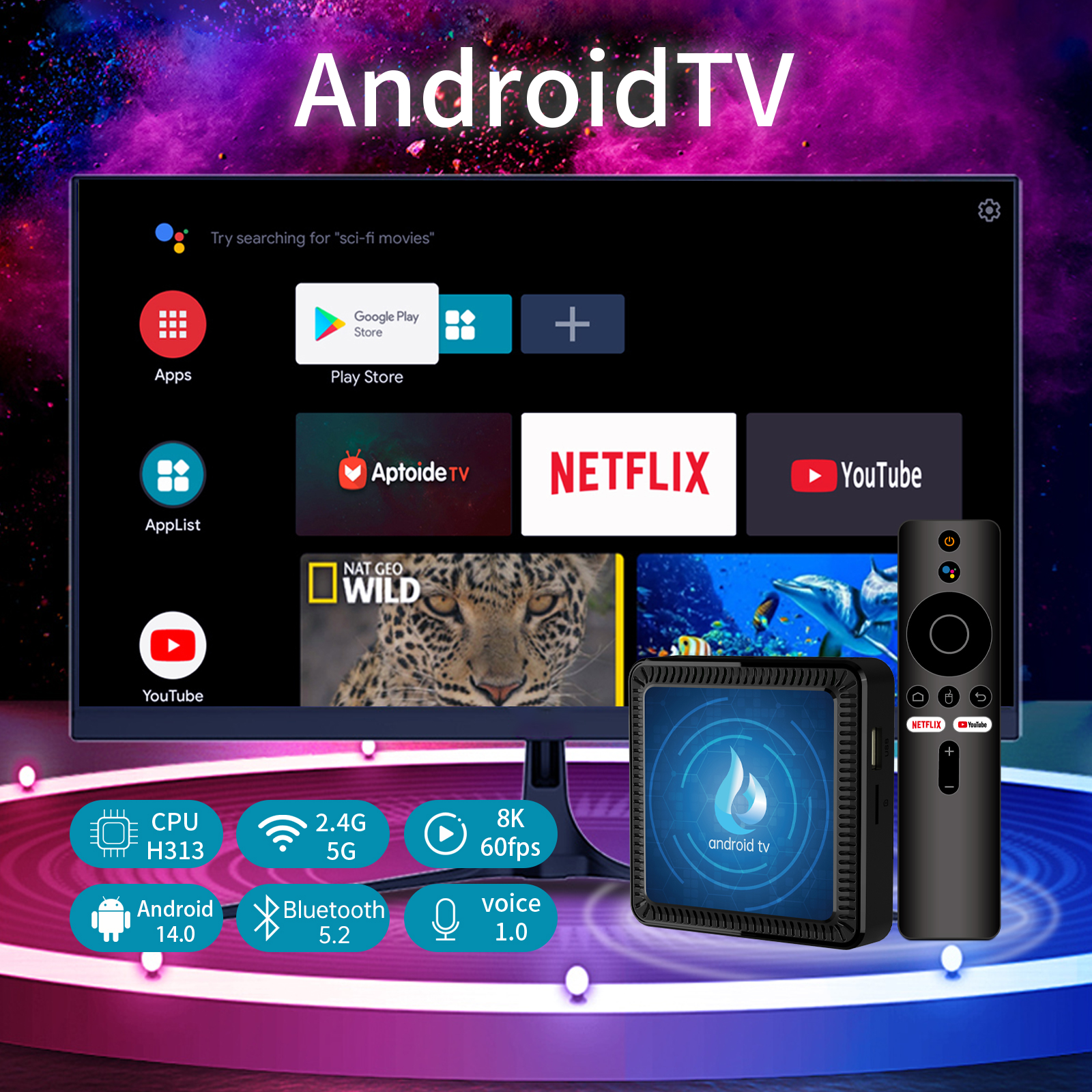 Android 16.0 TV Box 8K Ultra H - Home Cinema Media Player recensione e prezzo