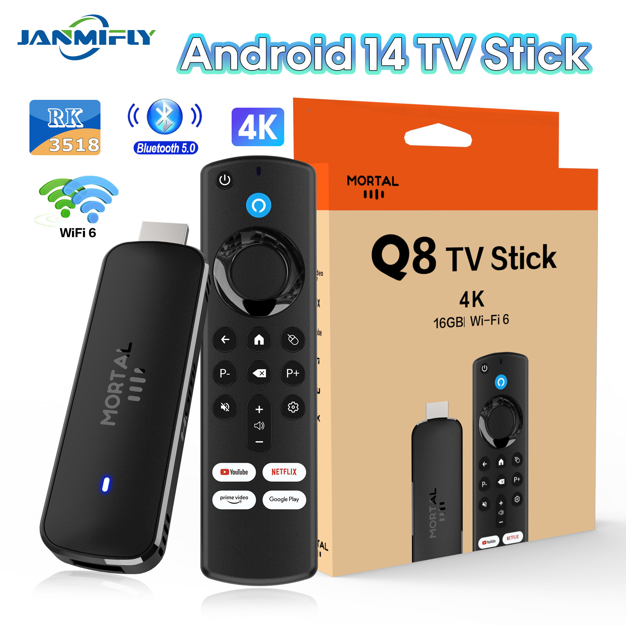 Hot TV Stick Q8 Voice Remote D - Home Cinema Media Player recensione e prezzo