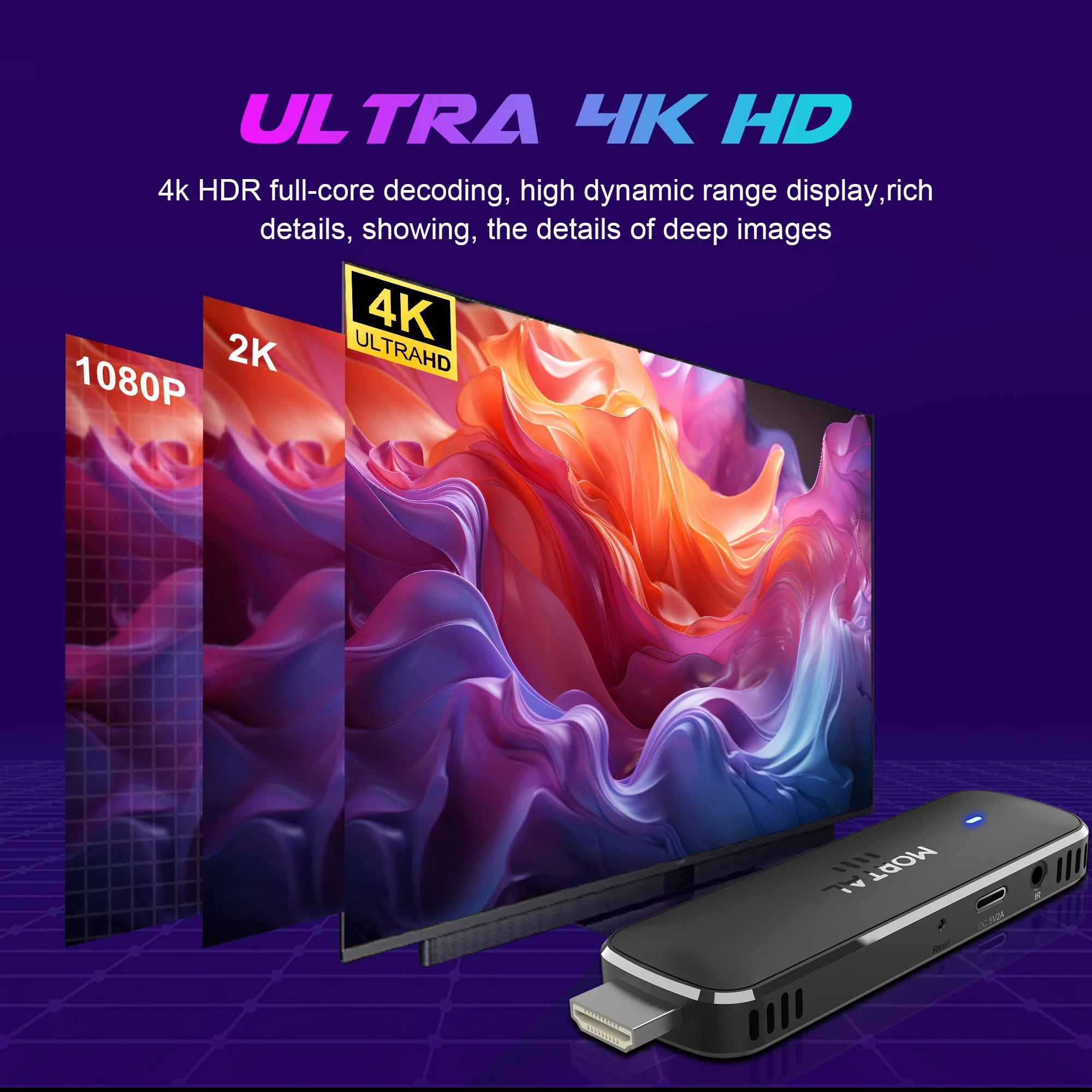 Hot TV Stick Q8 Voice Remote D - Home Cinema Media Player recensione e prezzo