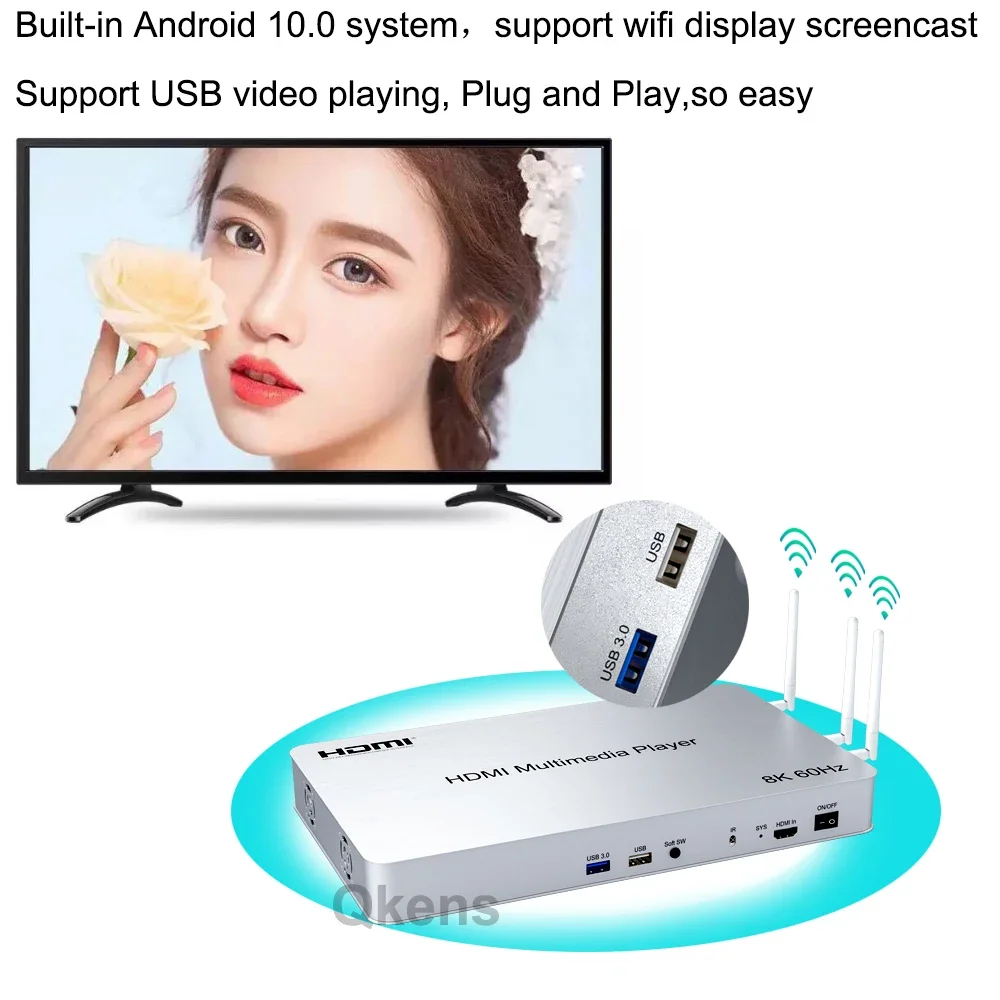 H.265 8K 60Hz 10 Port HDMI Med - 4K Media Player recensione e prezzo