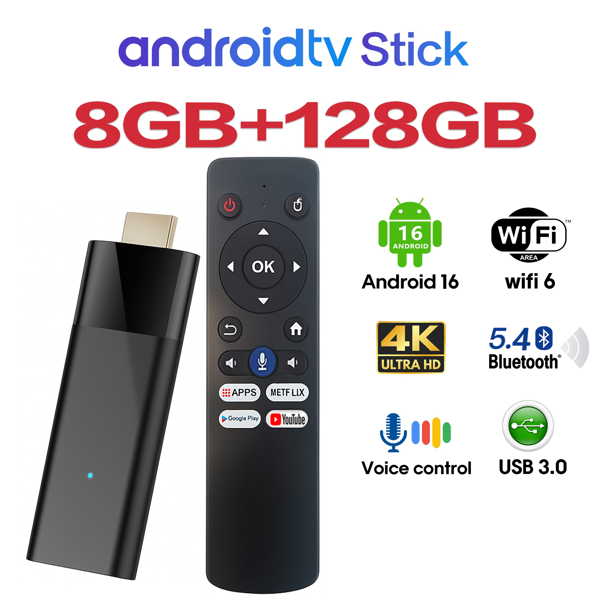 4K Android 16 TV Stick Smart T - 4K Media Player recensione e prezzo