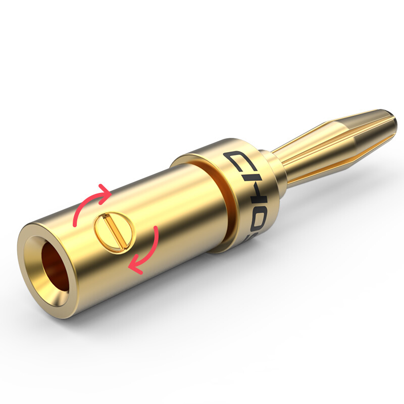 CHOSEAL Banana Plugs 4PCS 24K  - Home Cinema Sound System recensione e prezzo