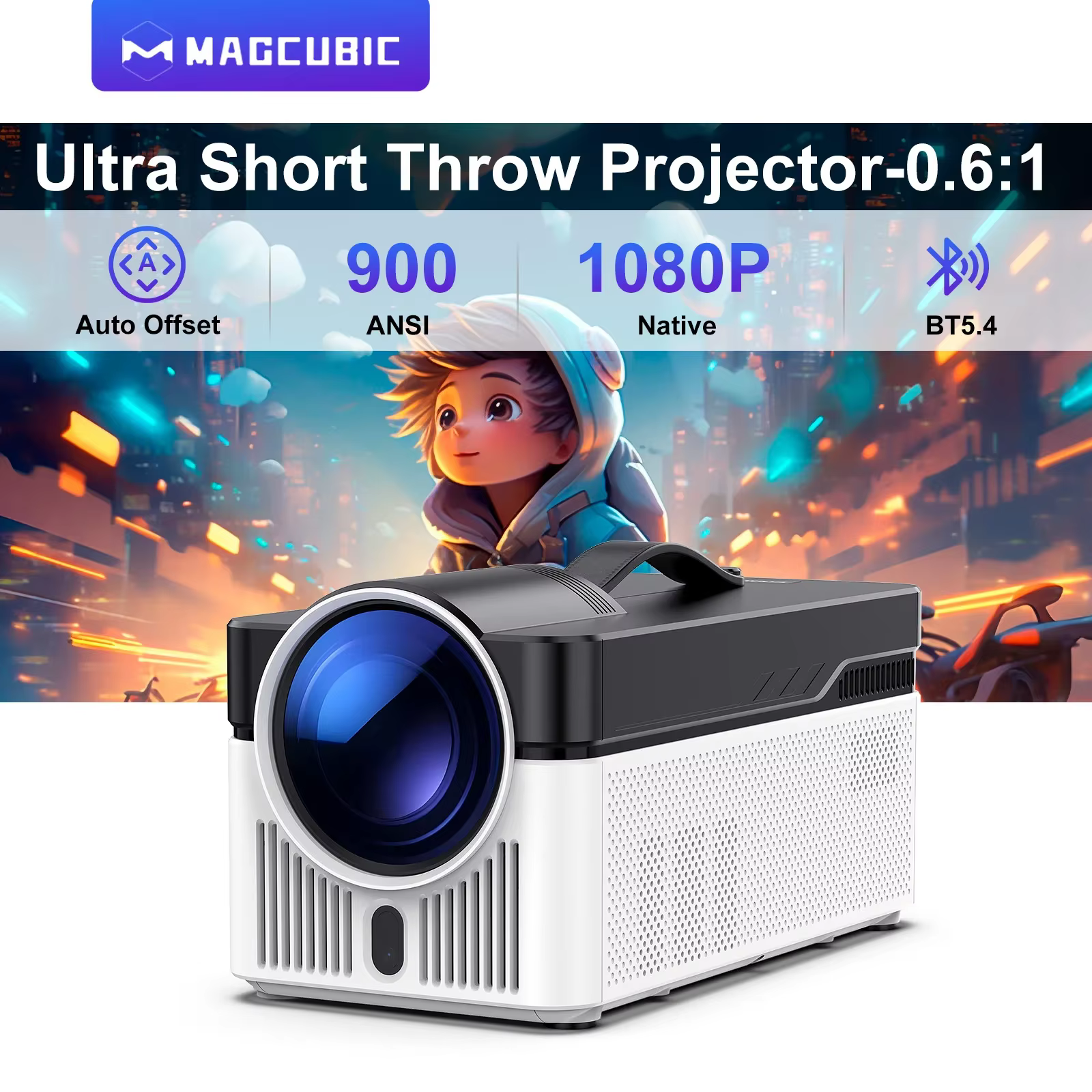 Magcubic HY450 Projector Home  - Home Cinema Ultra Short Throw Projector recensione e prezzo