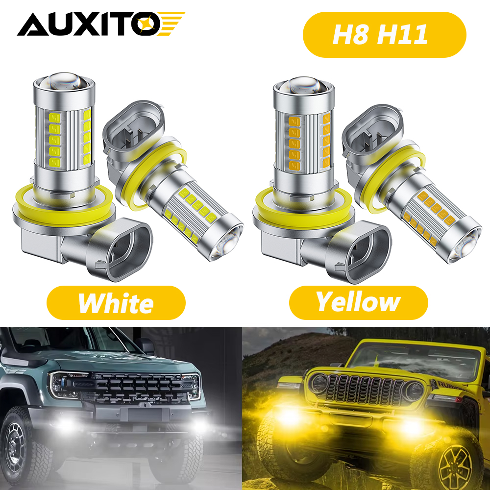 2Pcs H11 H8 H9 H16JP White/Yel - Projector Lamp Replacement recensione e prezzo