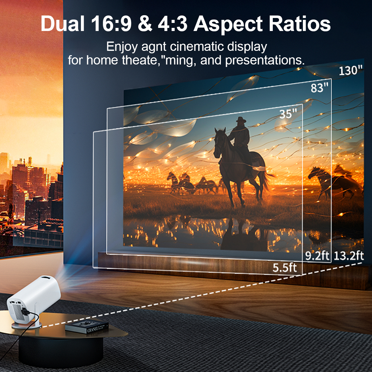 Mini Projector with WiFi & Blu - Home Cinema Gaming recensione e prezzo