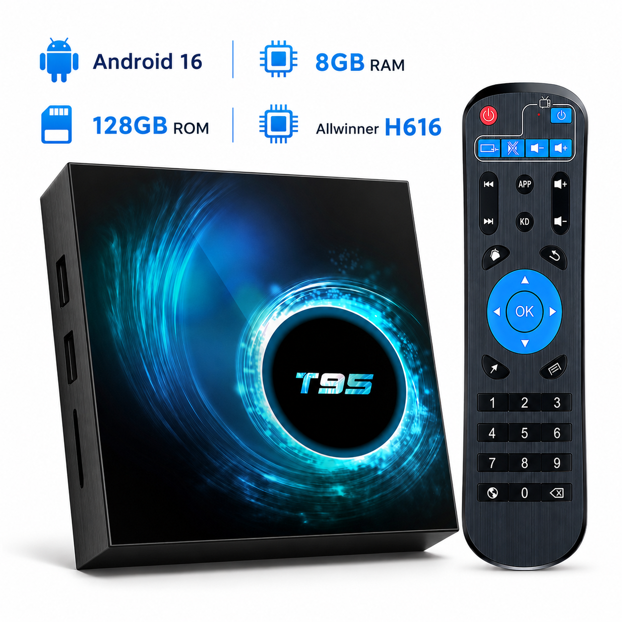T95 Android 16 TV Box Allwinne - Home Cinema Media Player recensione e prezzo