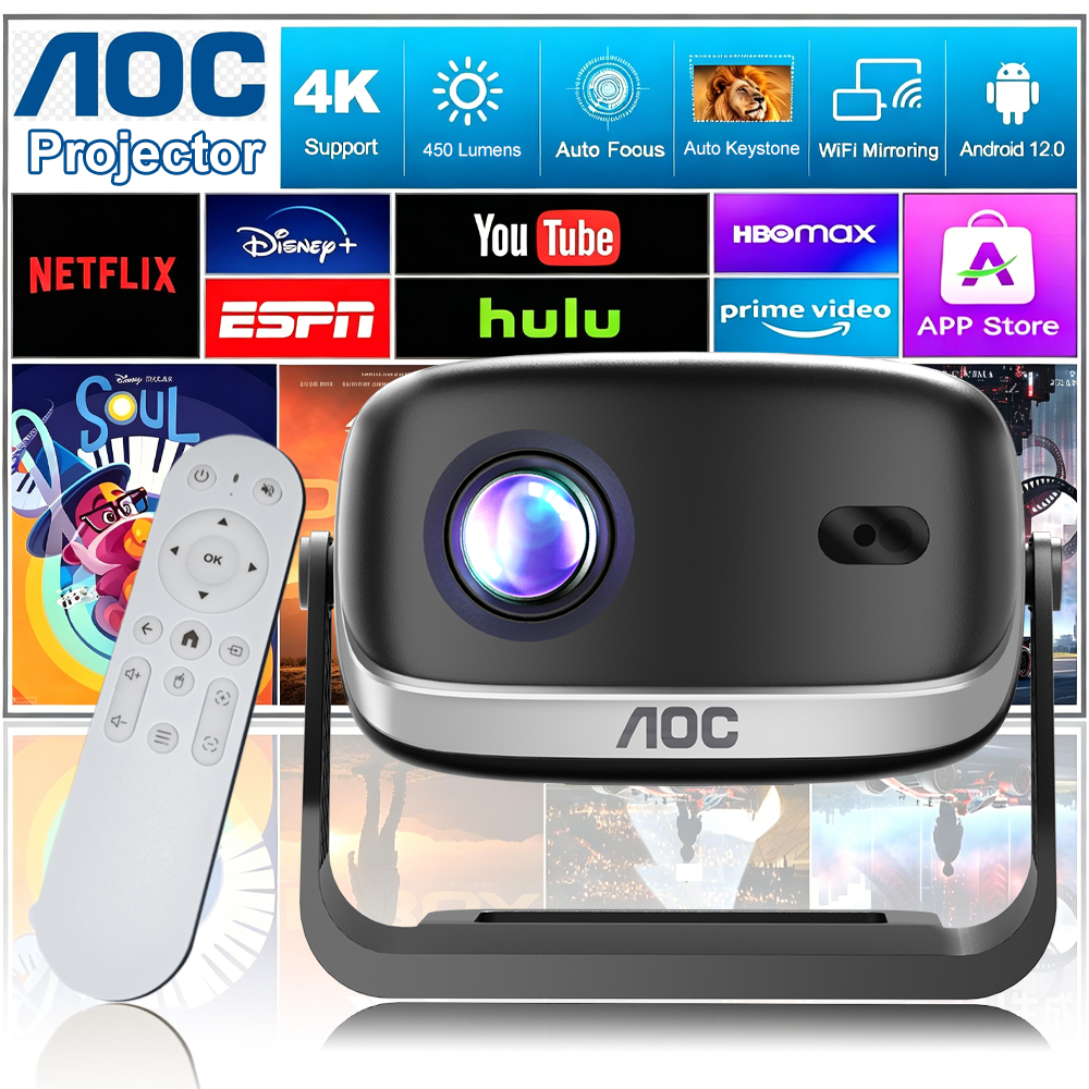 AOC Portable HD Smart Projecto - Home Cinema Gaming recensione e prezzo