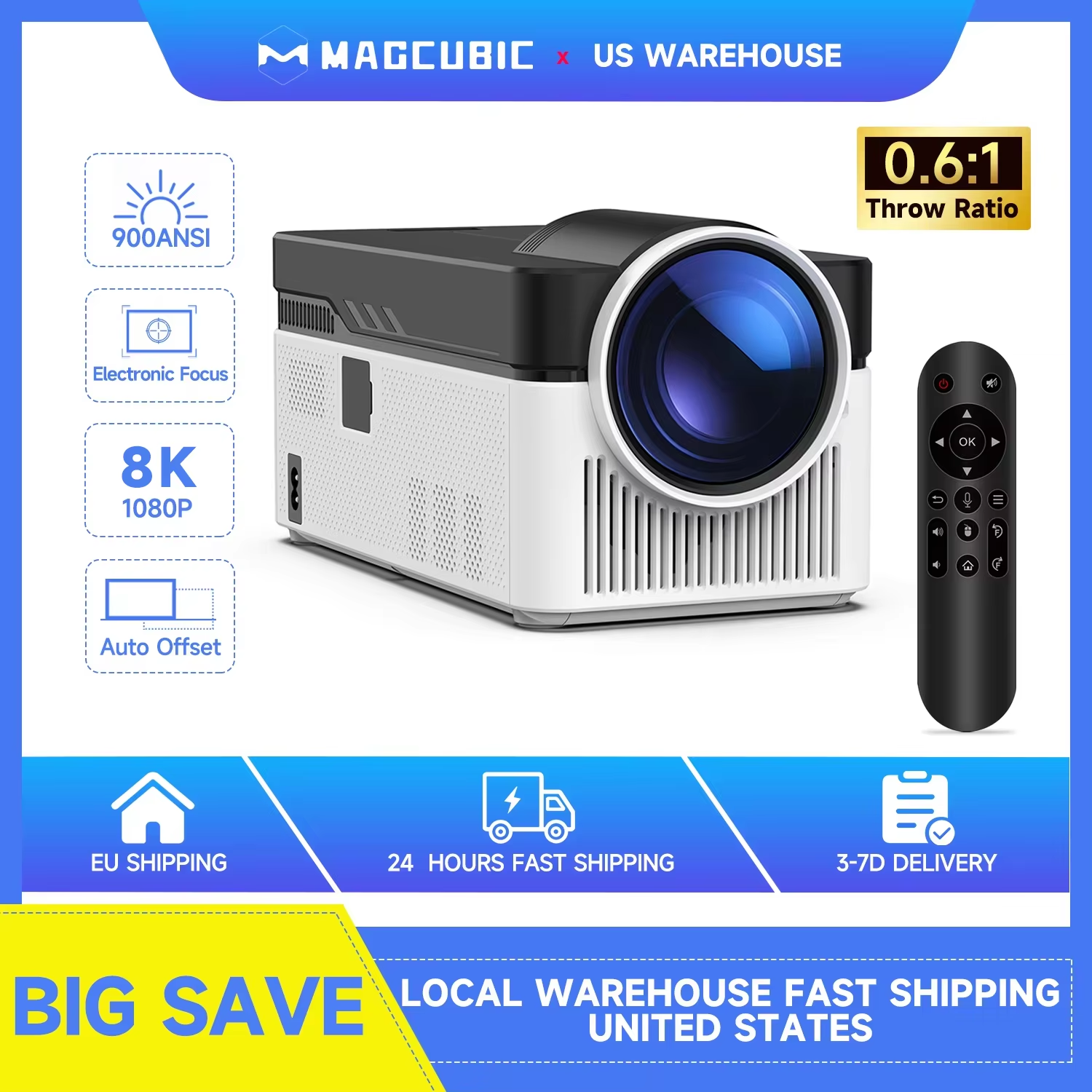 Magcubic HY450 Ultra Short Thr - Home Cinema Ultra Short Throw Projector recensione e prezzo