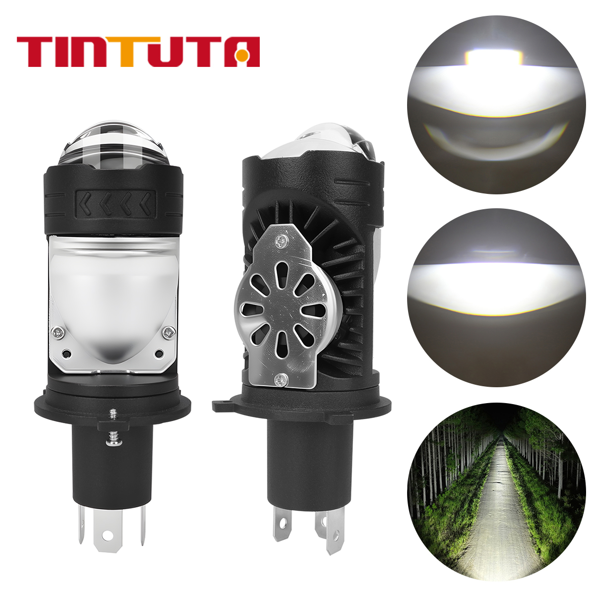 1/2pcs H4 LED Motorcycle Headl - Projector Lamp Replacement recensione e prezzo