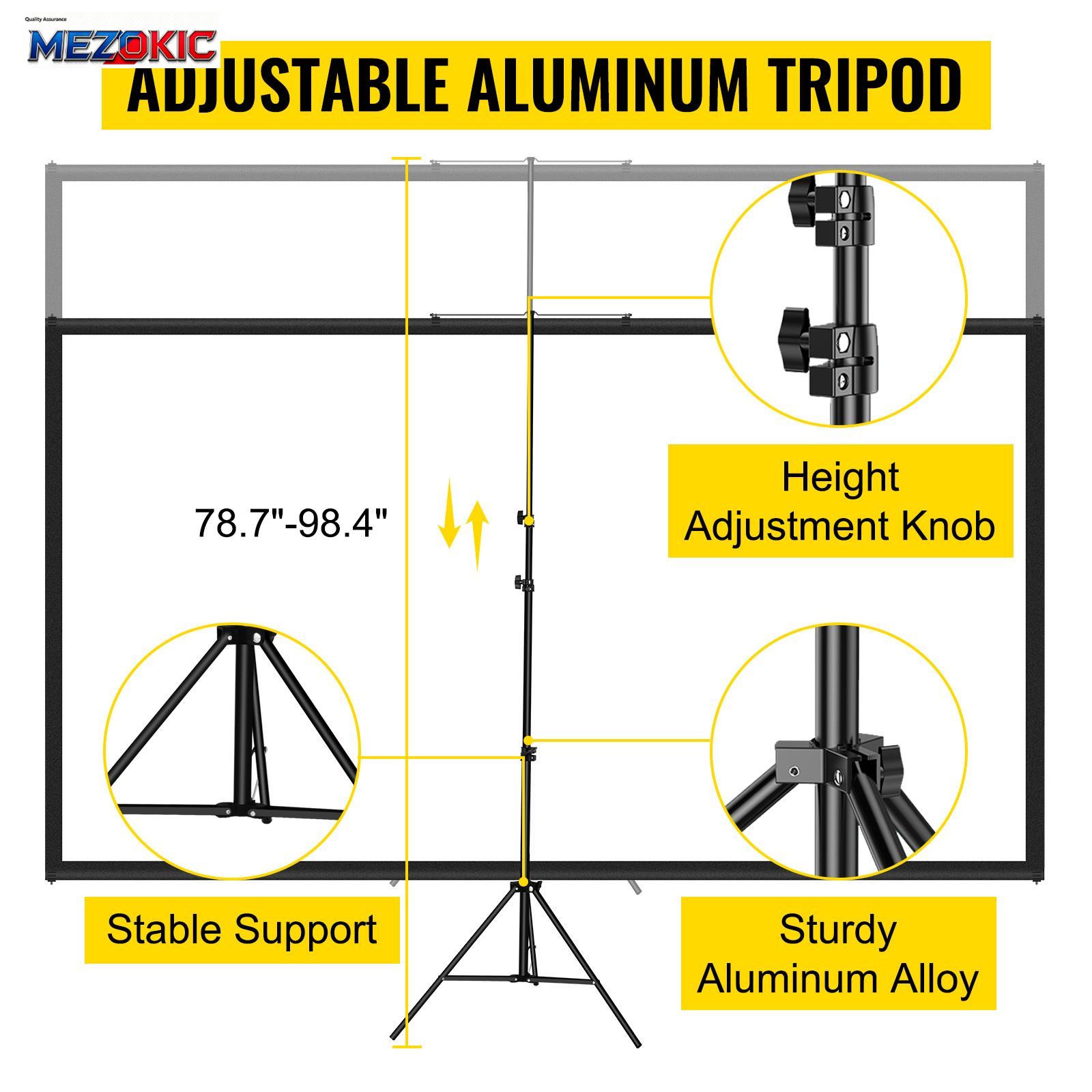 Tripod Projector Screen with S - Home Cinema Gaming recensione e prezzo