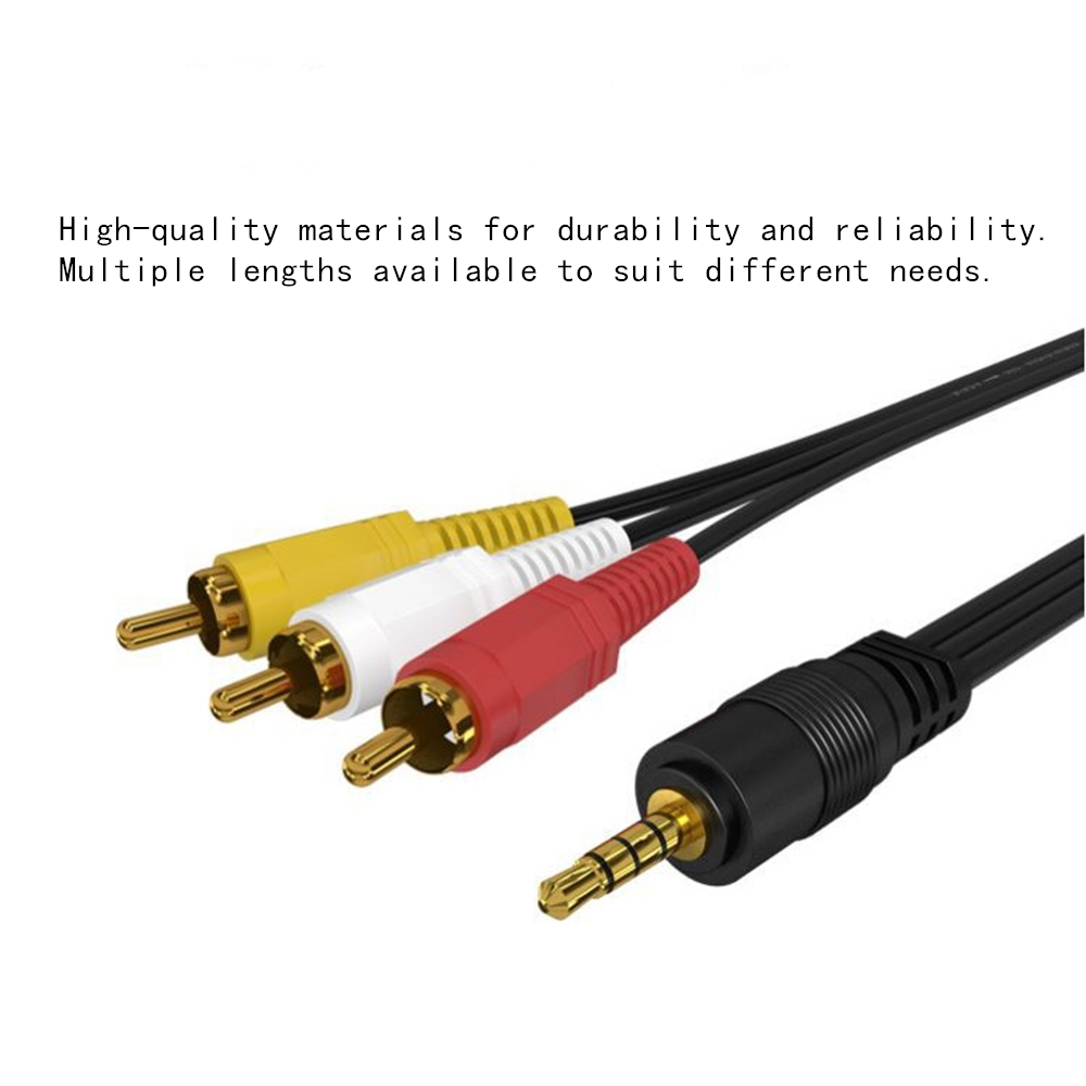 3.5mm to 3 RCA Audio Video Cab - Home Cinema Sound System recensione e prezzo
