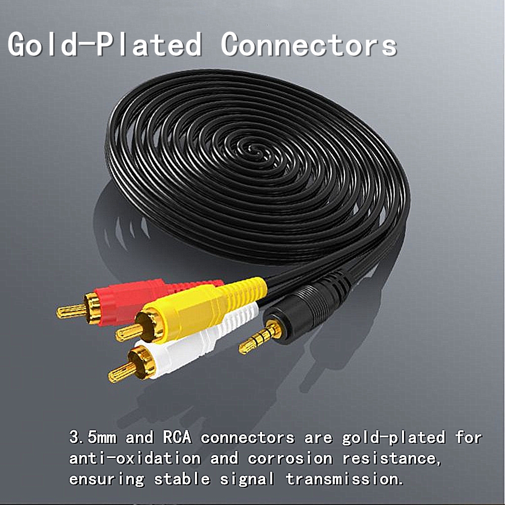 3.5mm to 3 RCA Audio Video Cab - Home Cinema Sound System recensione e prezzo