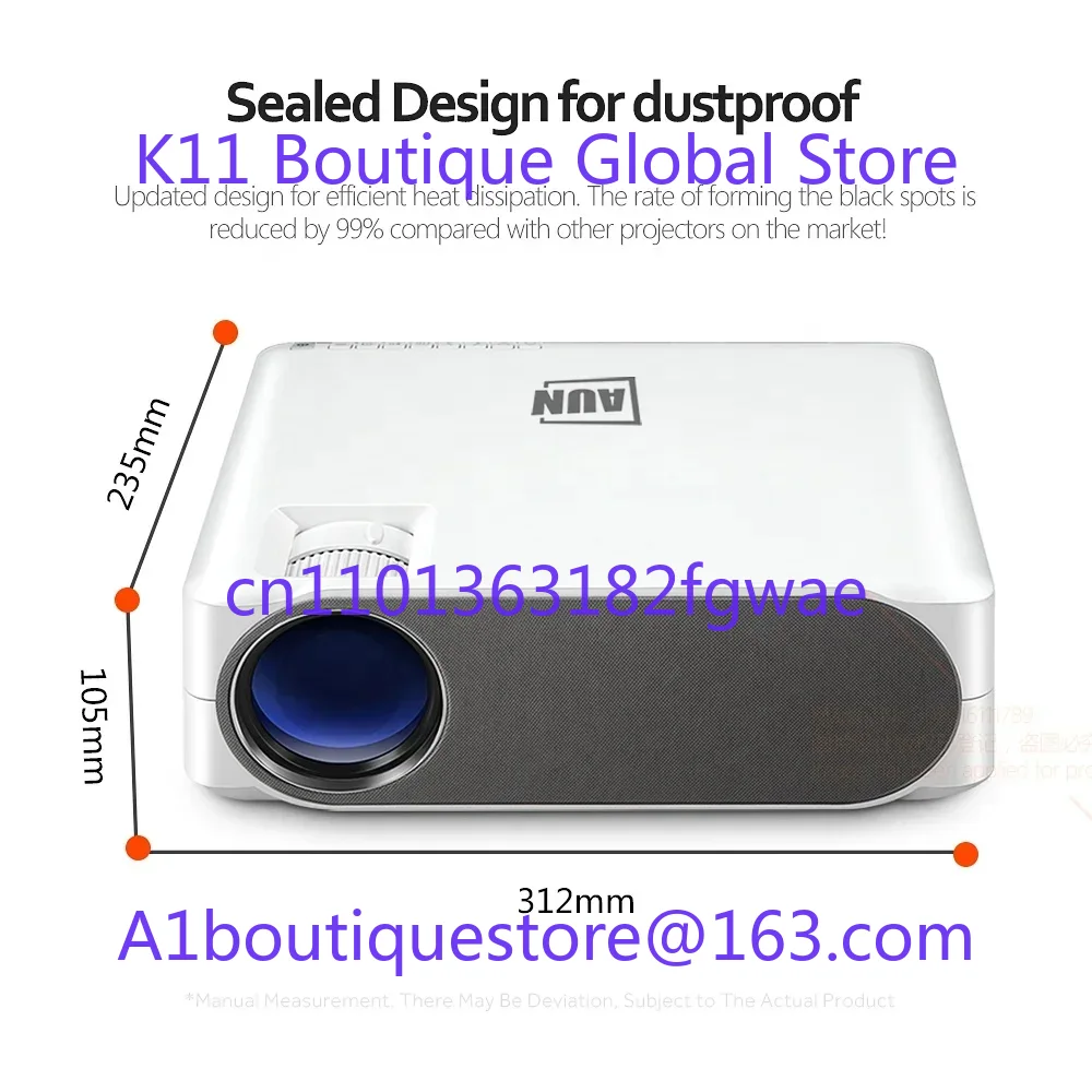 AUN Full HD Android Projector  - Home Cinema Diy recensione e prezzo