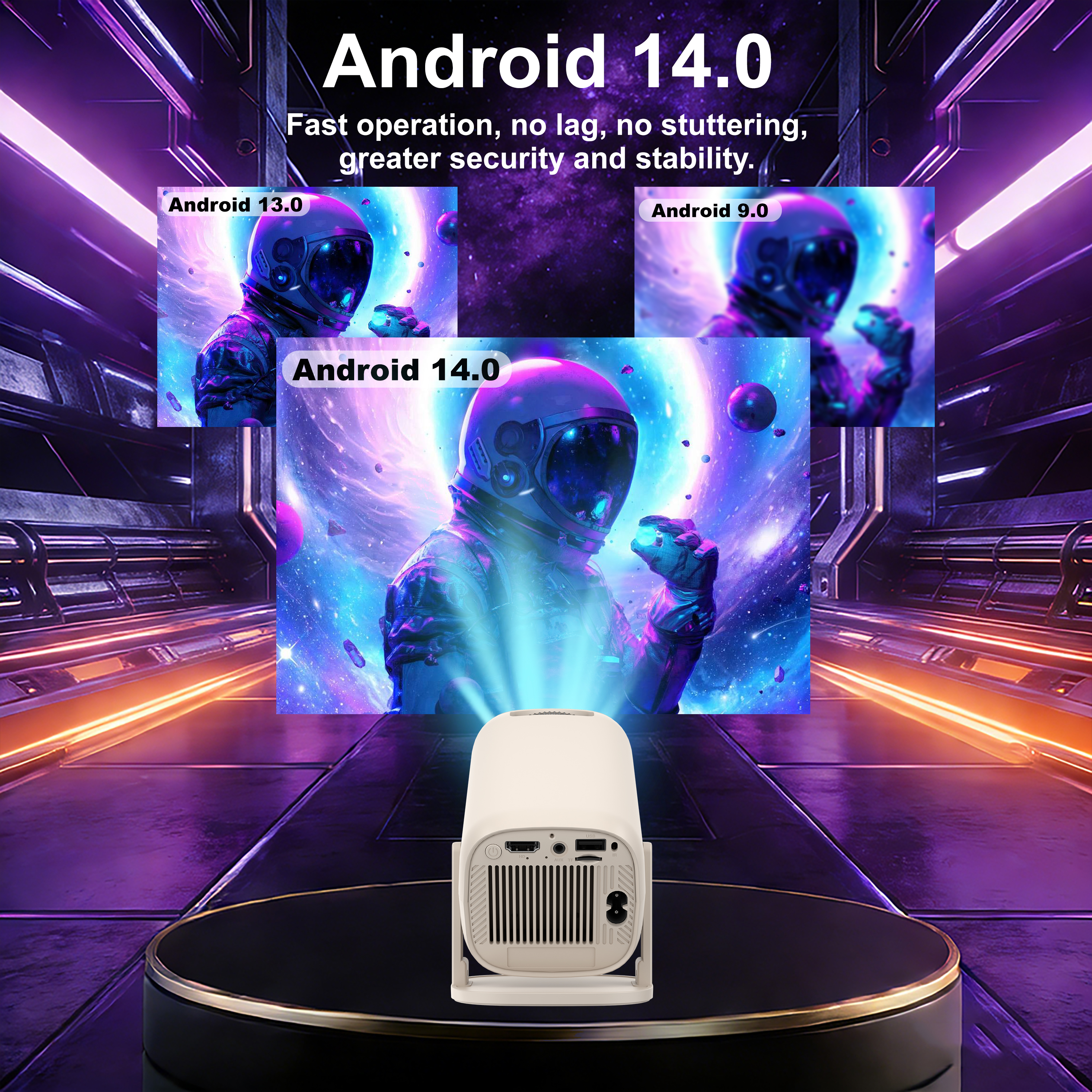 V2 Mini Projector Android 14 A - Home Cinema Rack recensione e prezzo
