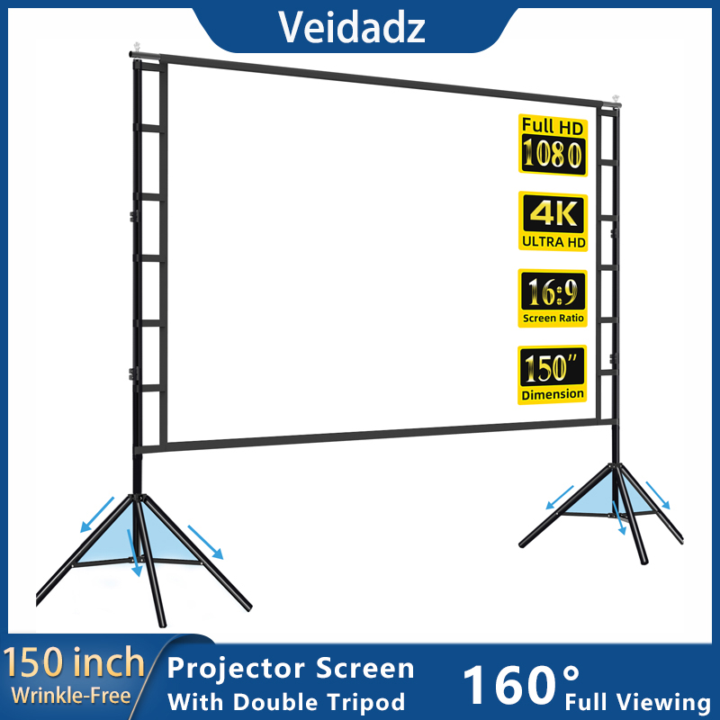 VEIDADZ Projector Screen With  - Home Cinema Rack recensione e prezzo