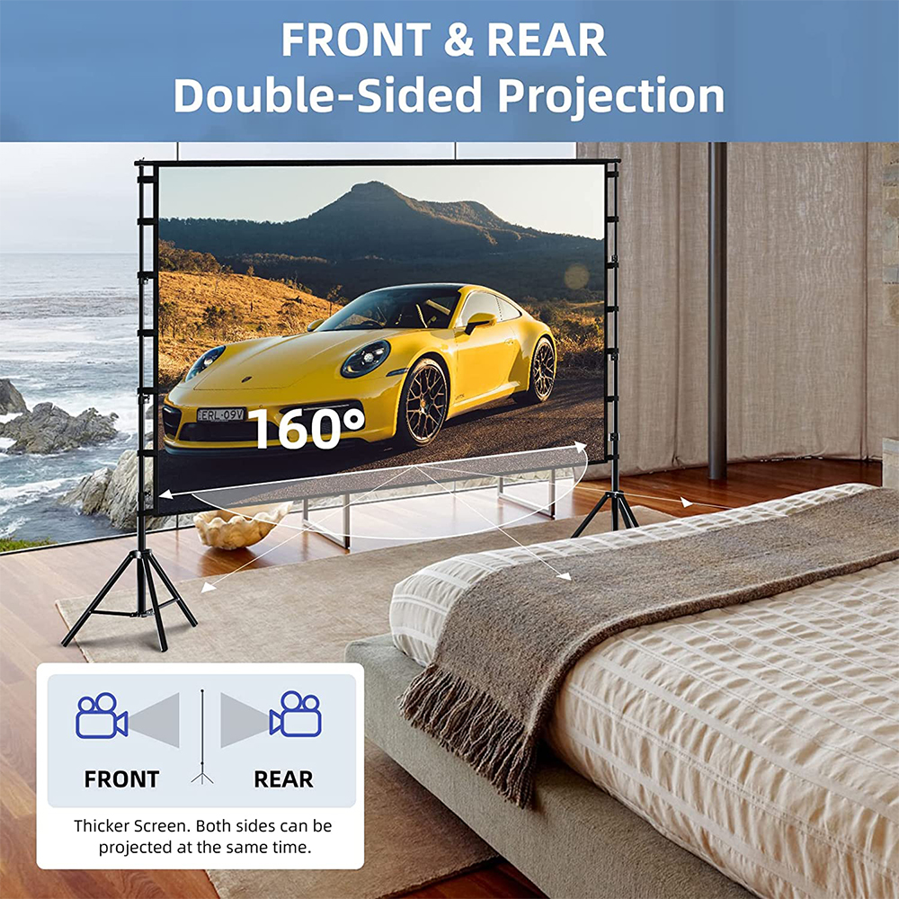 VEIDADZ Projector Screen With  - Home Cinema Rack recensione e prezzo