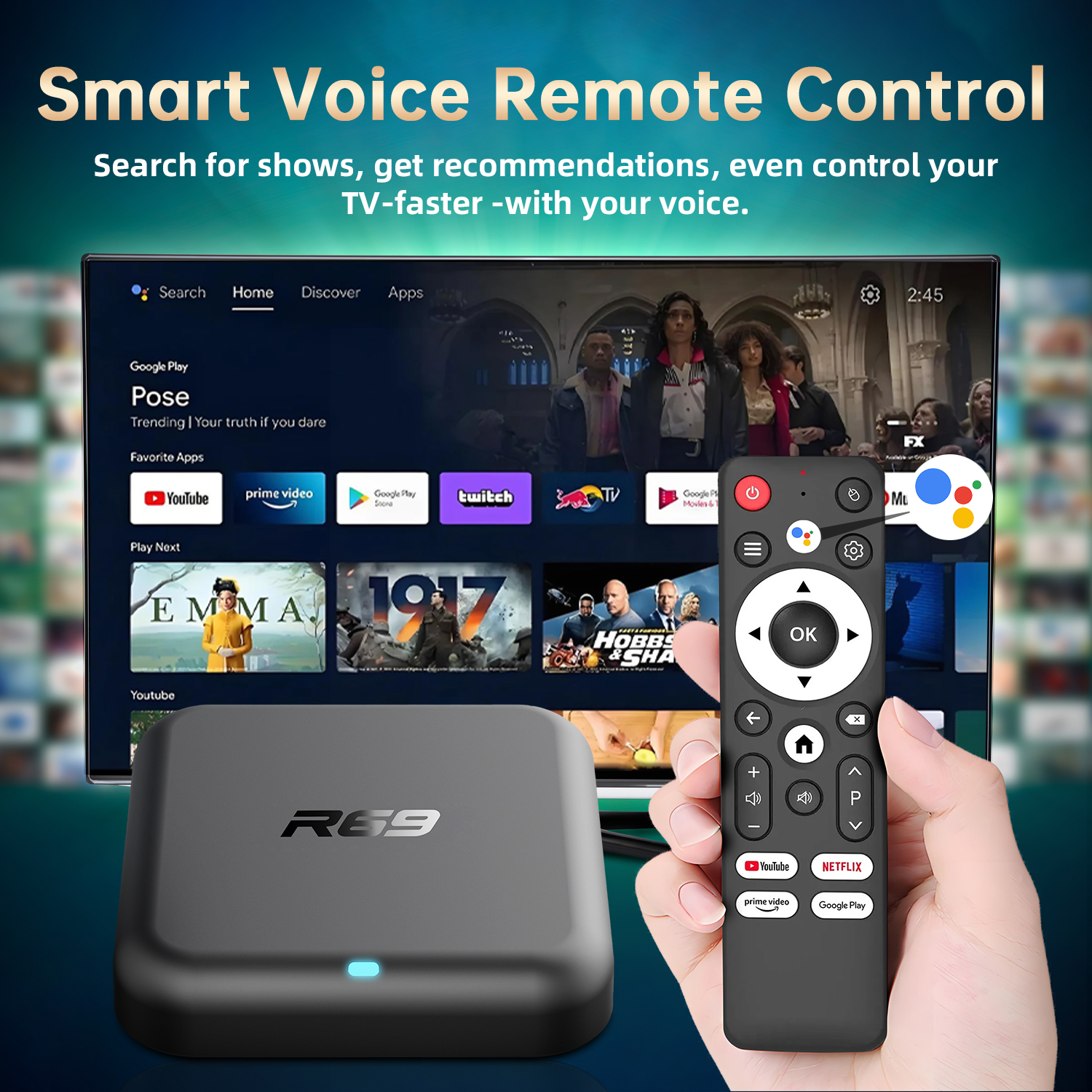 R69-1 Android 14 TV Box Rockch - Home Cinema Media Player recensione e prezzo