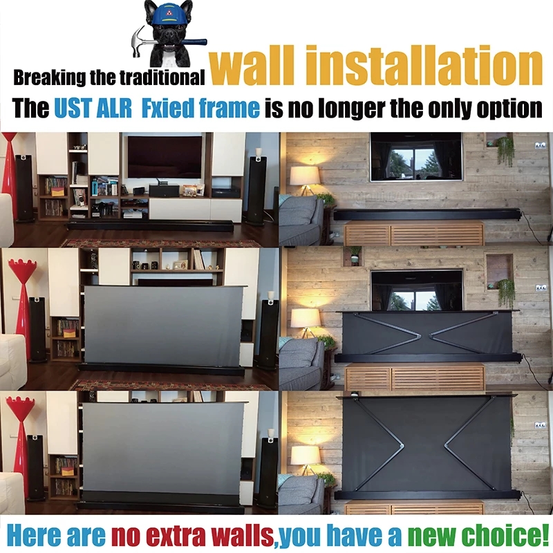 Free Shipping 100 Inch 16:9 CL - Home Cinema Ultra Short Throw Projector recensione e prezzo