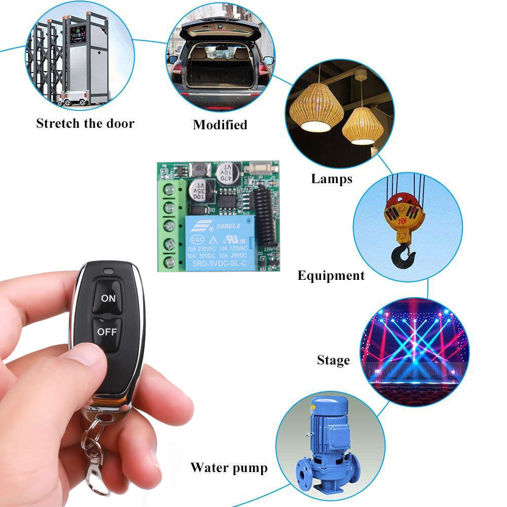 DC 12V 433Mhz RF Wireless Remo - Home Cinema Diy recensione e prezzo