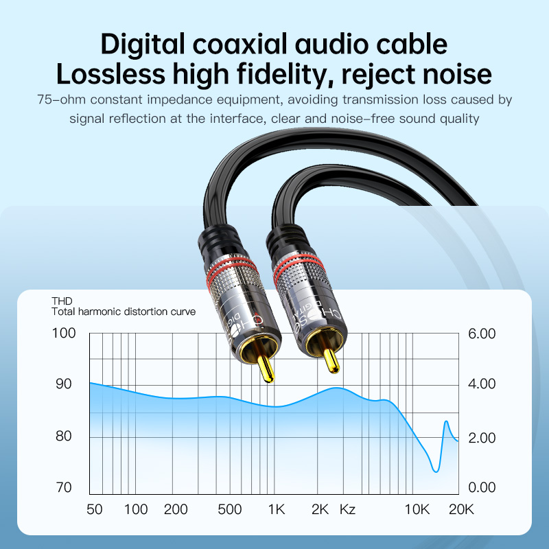 CHOSEAL RCA Cable Digital Coax - Home Cinema Sound System recensione e prezzo