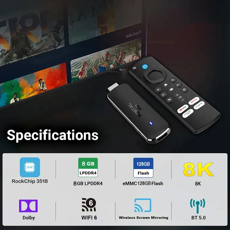 2026 8K Ultra HD TV Stick Dual - Home Cinema Media Player recensione e prezzo