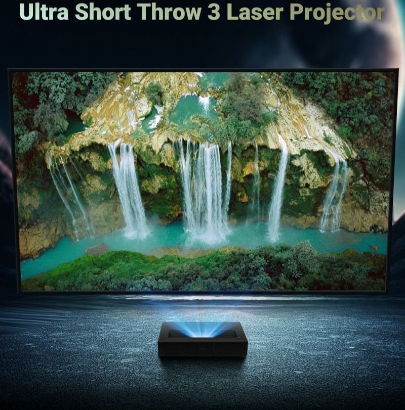 Full HD1080P Laser DLP UST Pro - Home Cinema Ultra Short Throw Projector recensione e prezzo