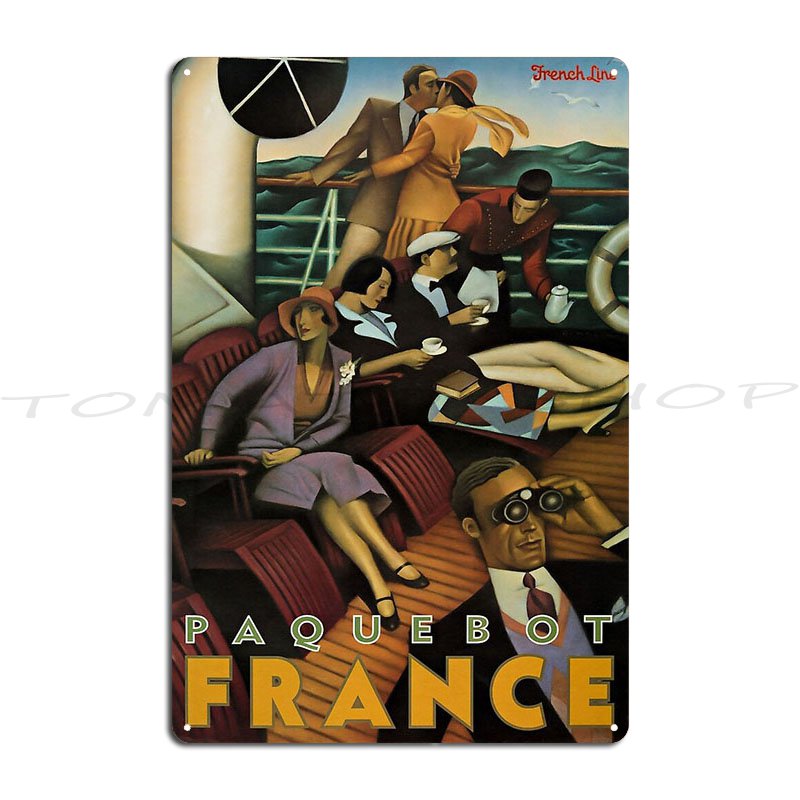 Paquebot France Retro Poster M - Home Cinema France recensione e prezzo
