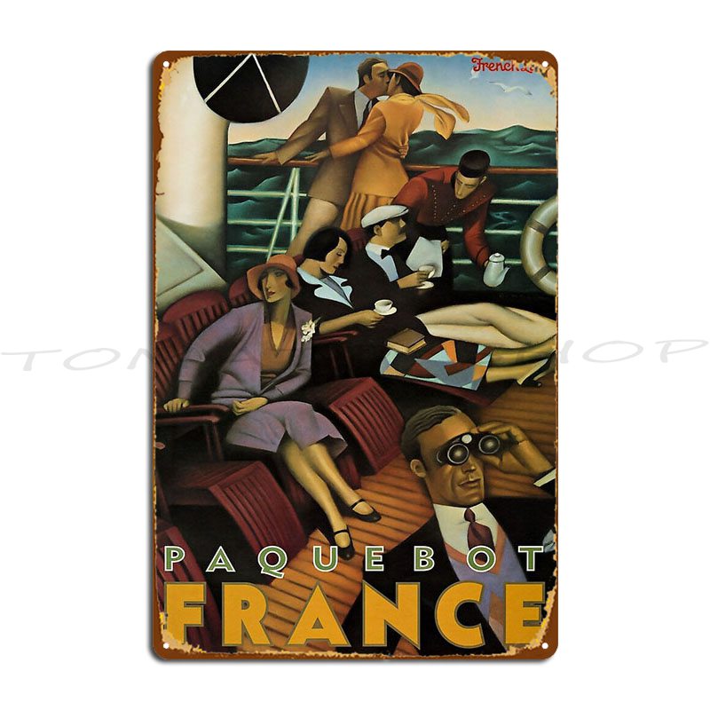 Paquebot France Retro Poster M - Home Cinema France recensione e prezzo