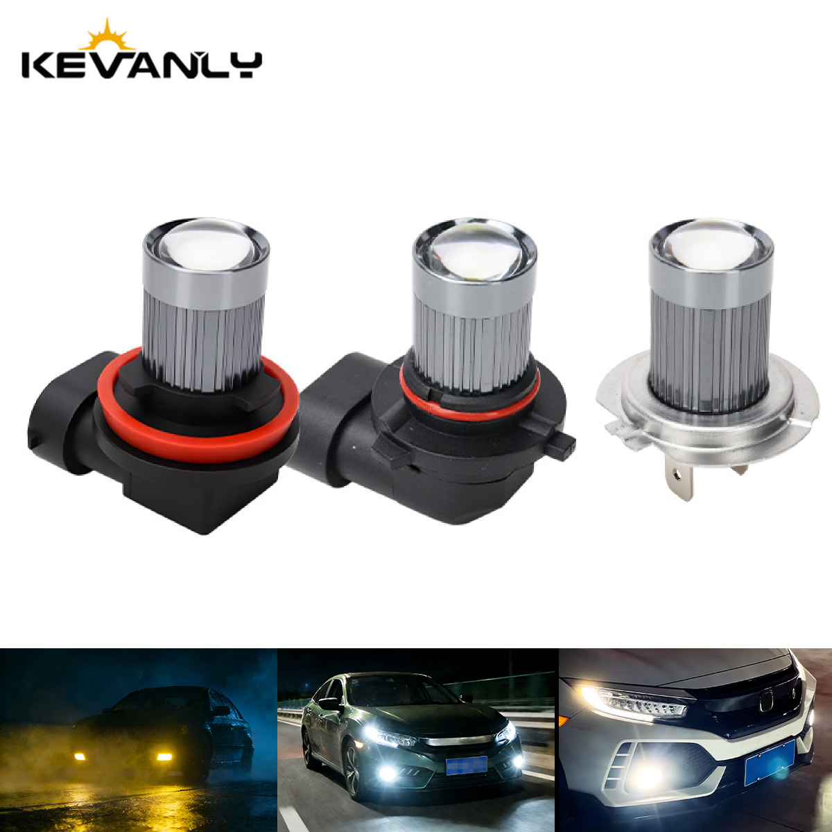 2PCS H11 Car Fog Lamp H7 LED 9 - Projector Lamp Replacement recensione e prezzo