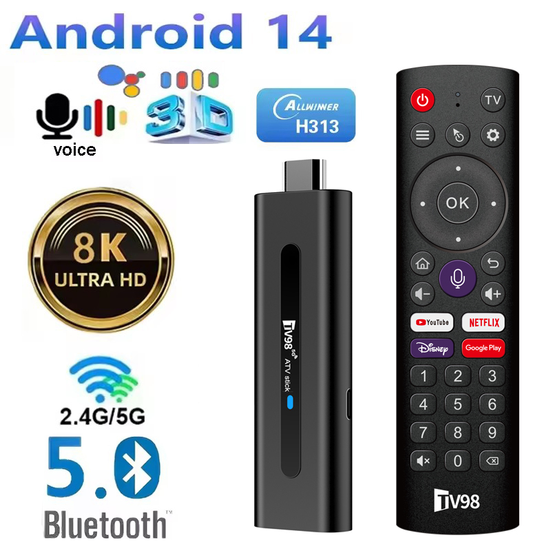 TV98 ATV Stick Smart Android 1 - 4K Media Player recensione e prezzo