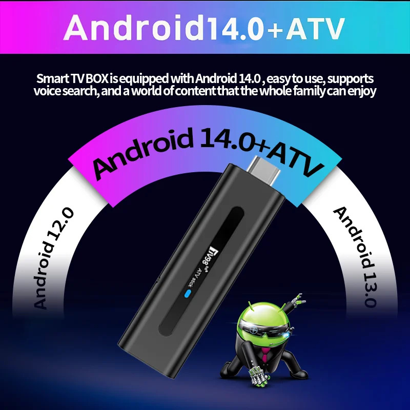 TV98 ATV Stick Smart Android 1 - 4K Media Player recensione e prezzo