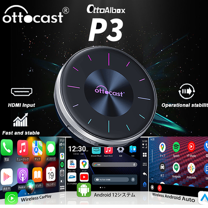 OTTOCAST P3 CarPlay AI Box Wir - Smart Tv Stick recensione e prezzo