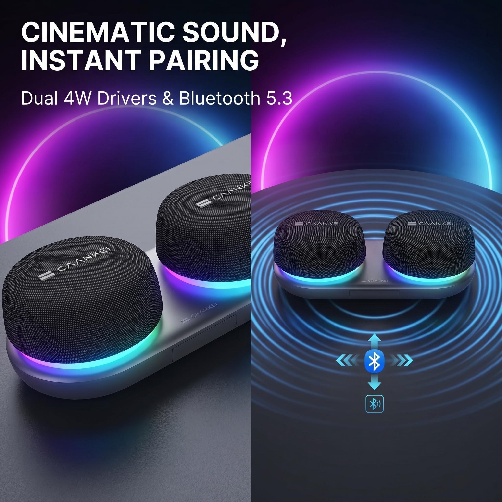 Dual Bluetooth Speaker Set wit - Home Cinema Rack recensione e prezzo