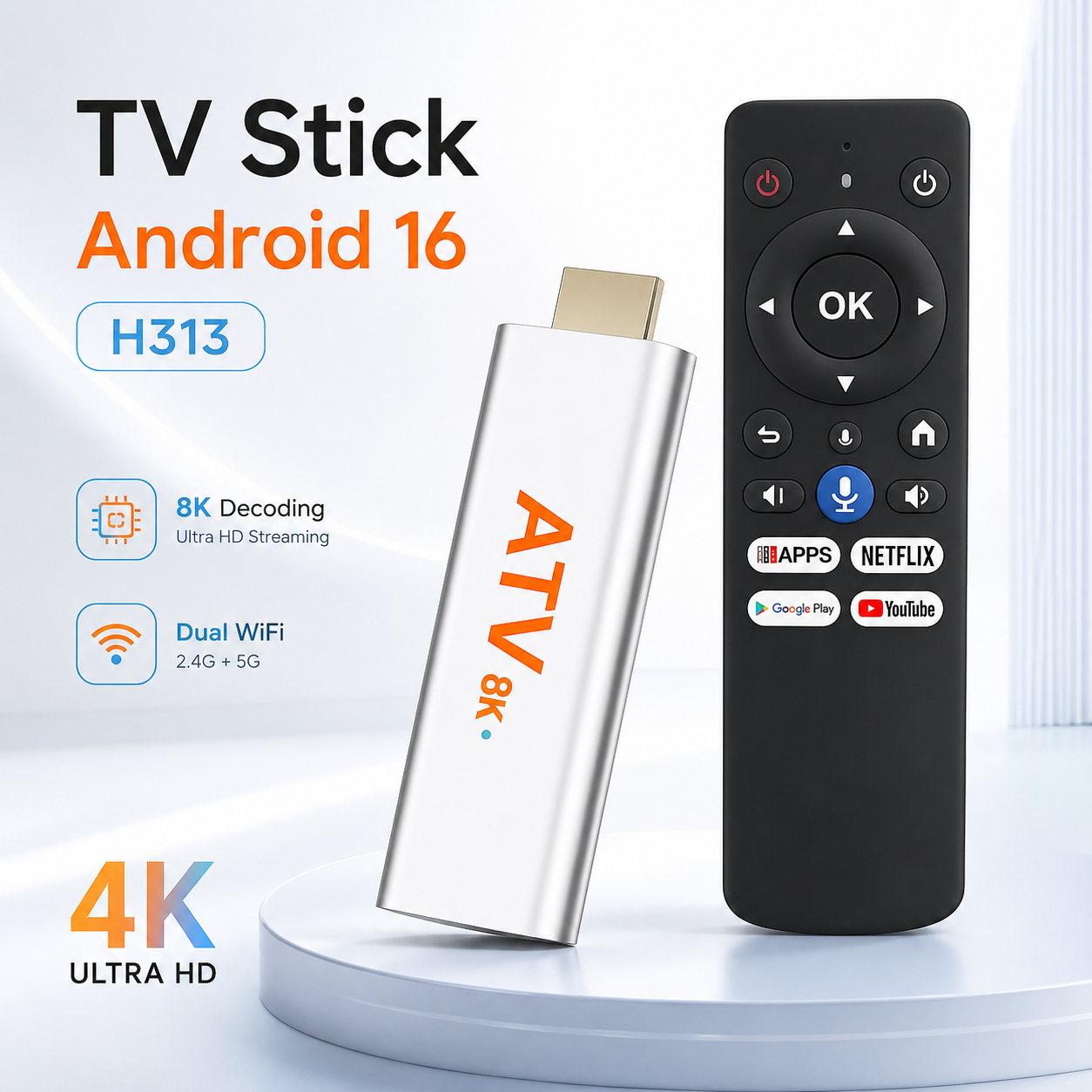 Android 16 TV Stick Allwinner  - 4K Media Player recensione e prezzo