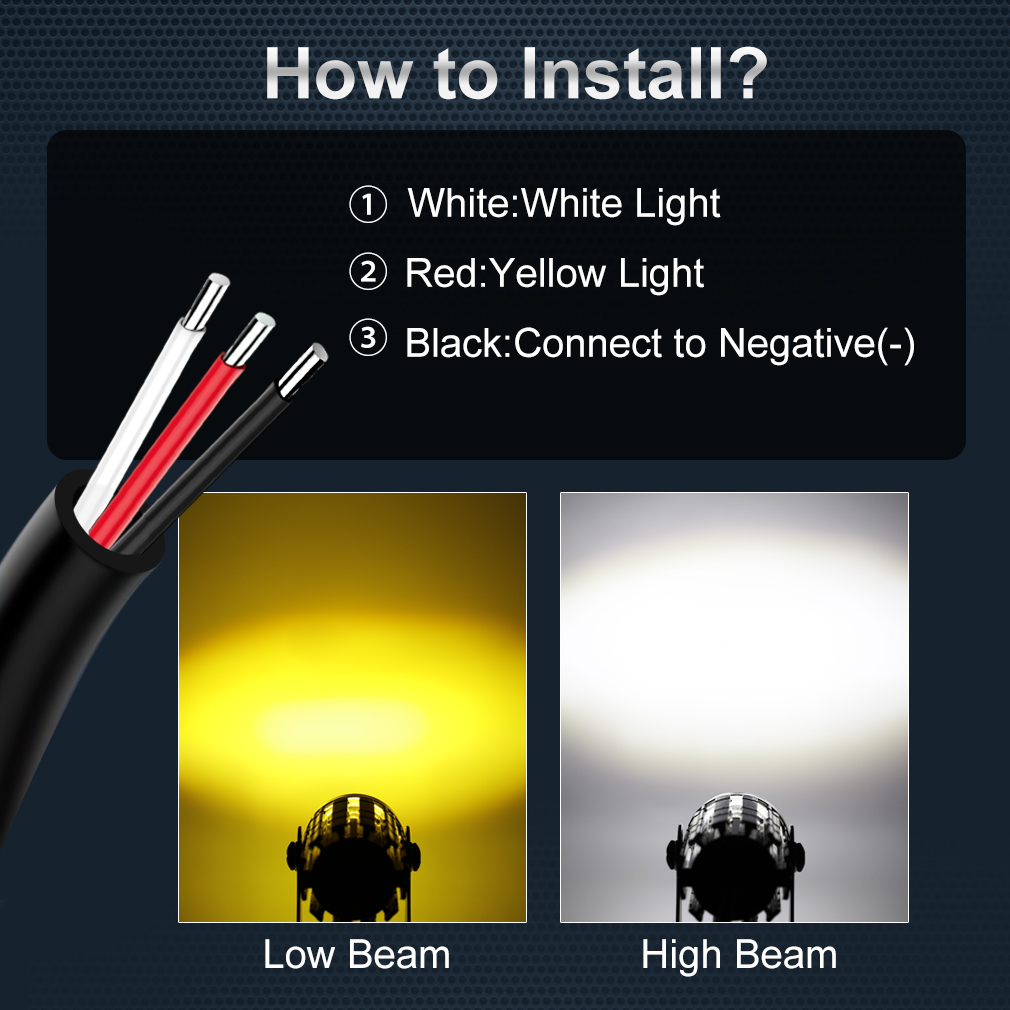 Universal Motorcycle LED Headl - Projector Lamp Replacement recensione e prezzo
