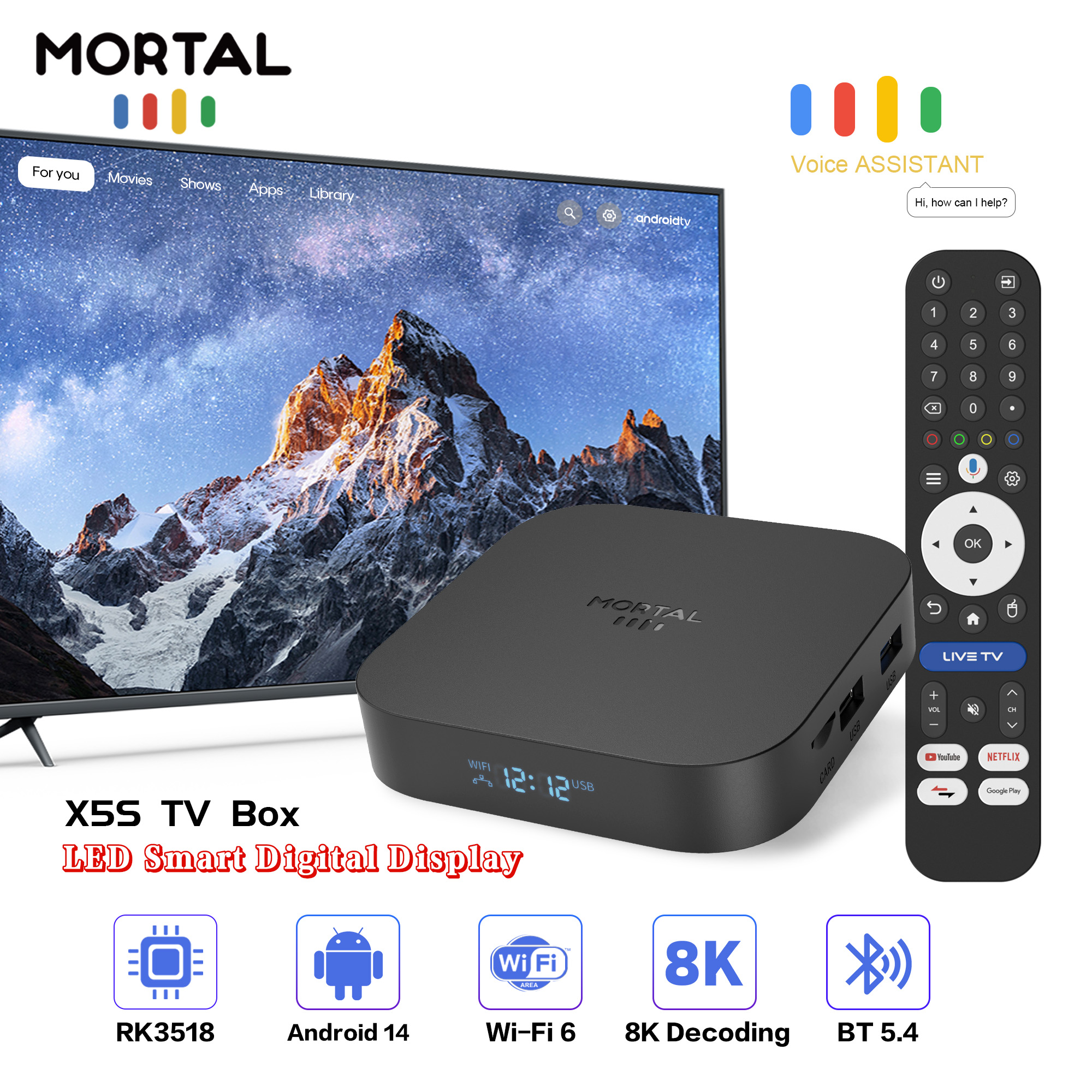 Latest X5S Android 14 TV Box 8 - Home Cinema Media Player recensione e prezzo