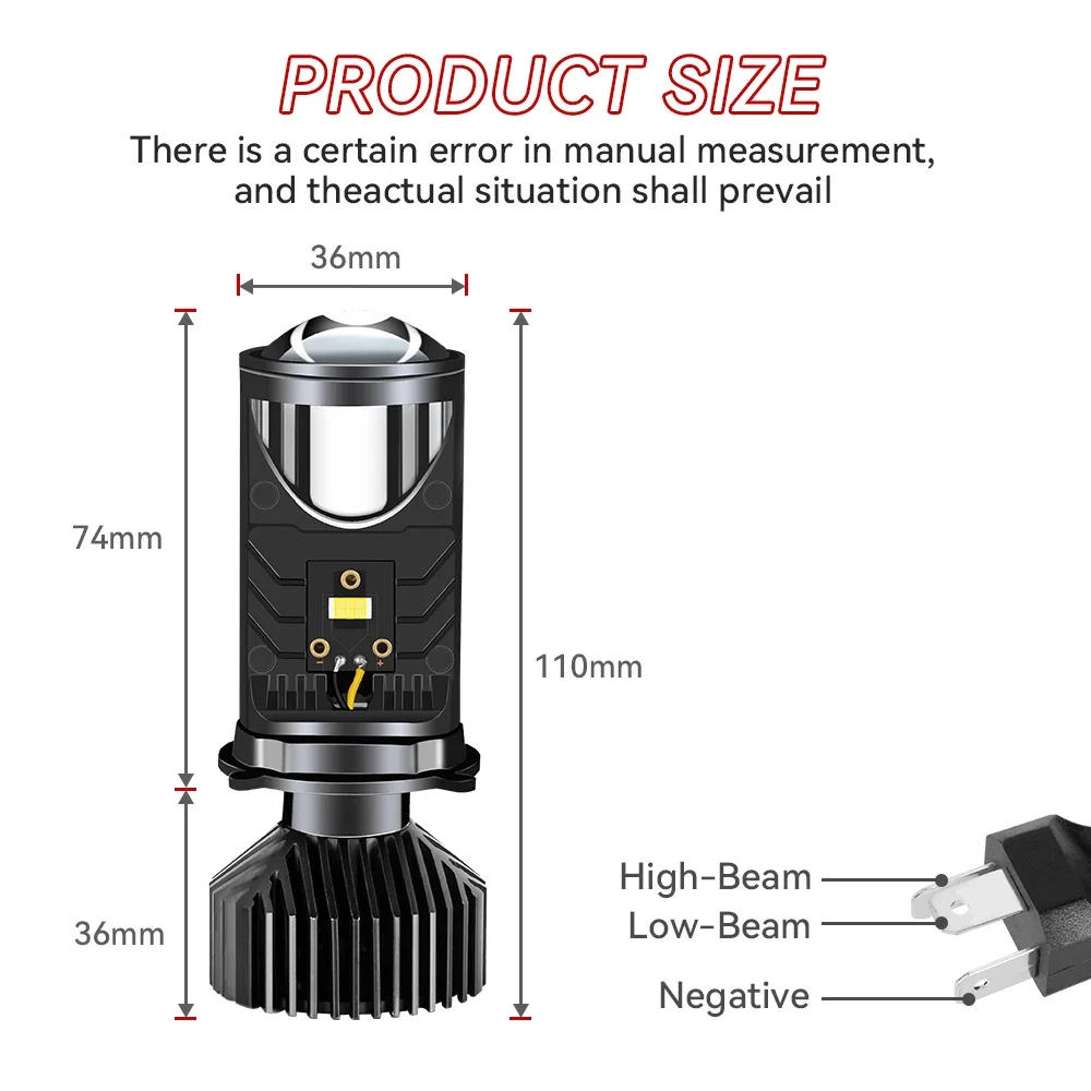 LED Lens Projector H4 Mini Bul - Projector Lamp Replacement recensione e prezzo